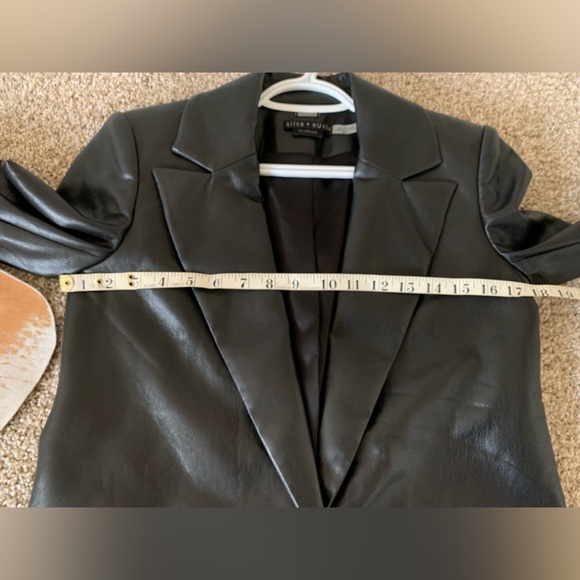 Alice + Olivia Vegan Leather Coat - Picture 6 of 7